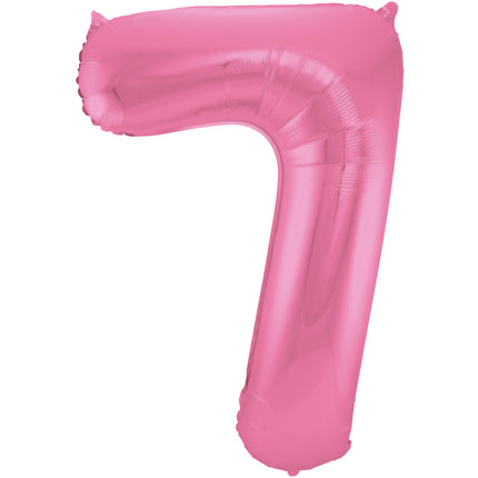 Ballon de baudruche Figure 7 Rose mat XL 86cm vide