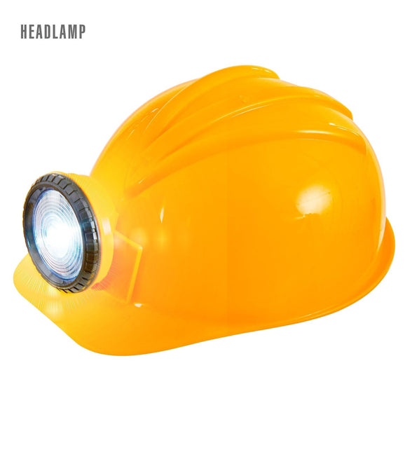 Casque de chantier avec lumière