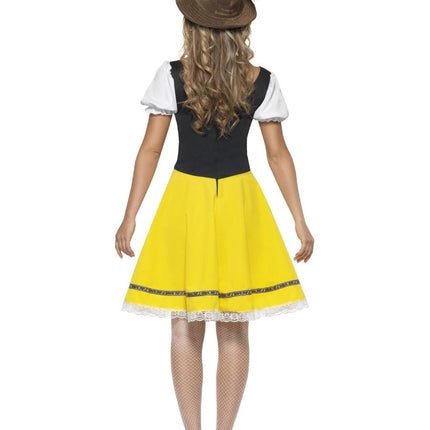 Robe Dirndl Oktoberfest Jaune