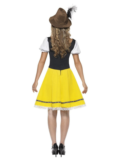 Robe Dirndl Oktoberfest Jaune