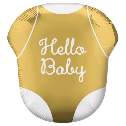 Ballon à l'hélium Hello Baby T-shirt vide