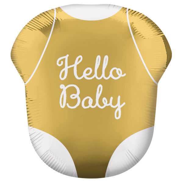 Ballon à l'hélium Hello Baby T-shirt vide