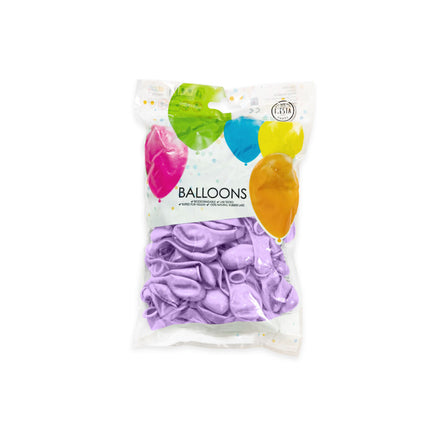 Ballons Lavande Pastel 13cm 100pcs