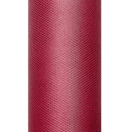 Rouleau de tulle rouge bordeaux 15cm 9m