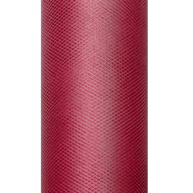 Rouleau de tulle rouge bordeaux 15cm 9m