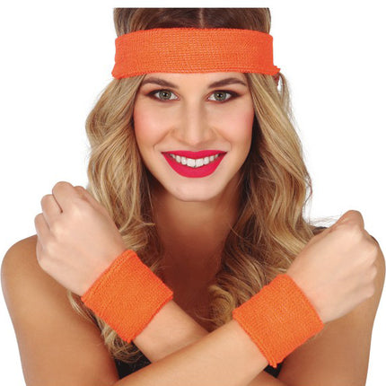 Sweatbands Orange Set 3 pièces