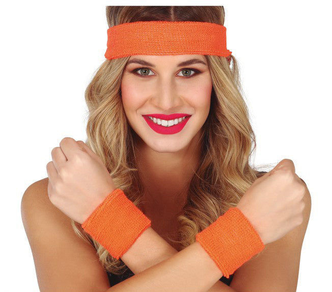 Sweatbands Orange Set 3 pièces