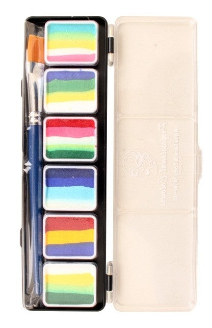 PXP 6 X 6gr Splitcake Palette Avec Pinceau Size 6 - B