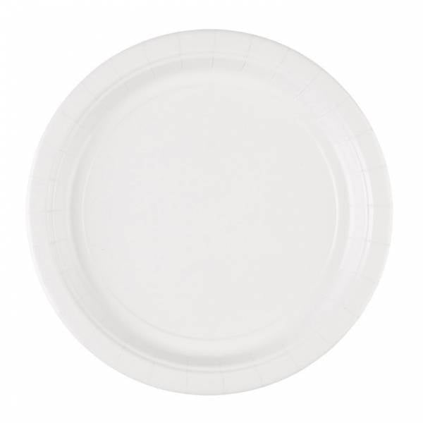 Assiettes blanches 23cm 8pcs