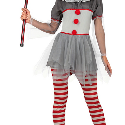 Costume d'Halloween pour clown tueur Dames