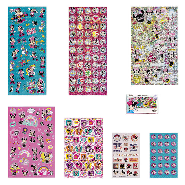 Jeu d'autocollants Minnie Mouse 12 pièces