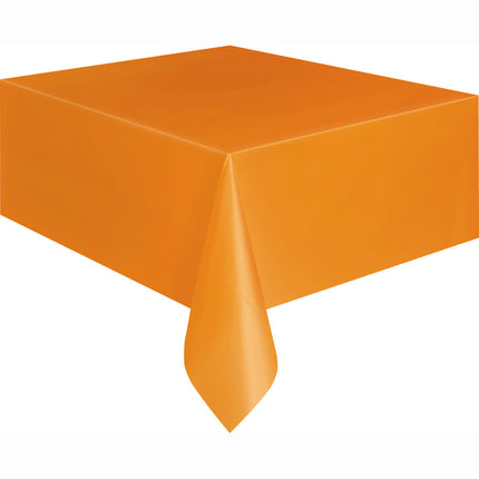 Nappe orange en plastique 2.74m