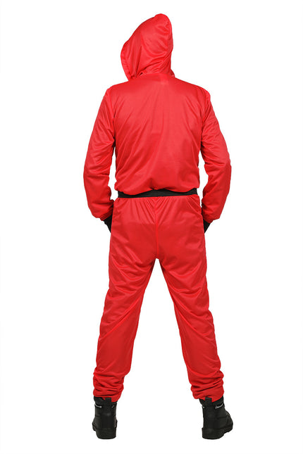 Jeu de calmar Costume Rouge Enfant Carré