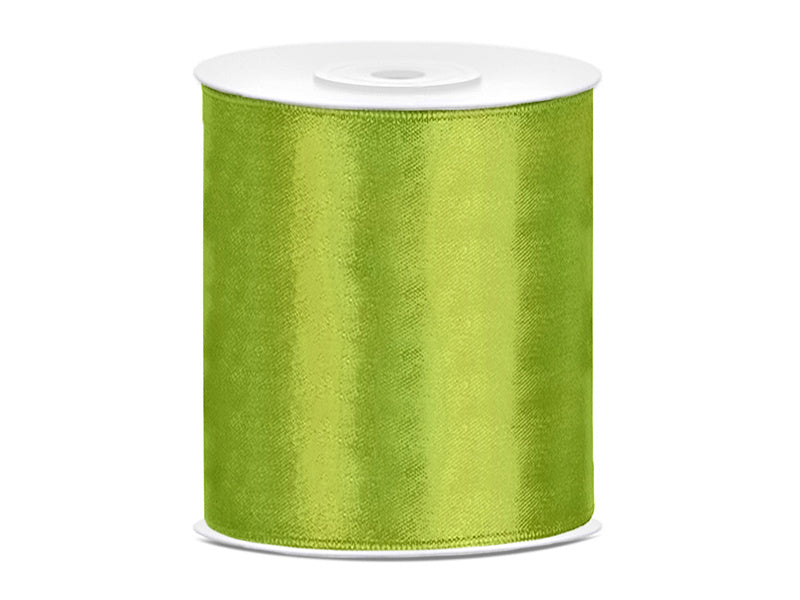 Ruban Satin Vert Citron Vert 100mm 25m