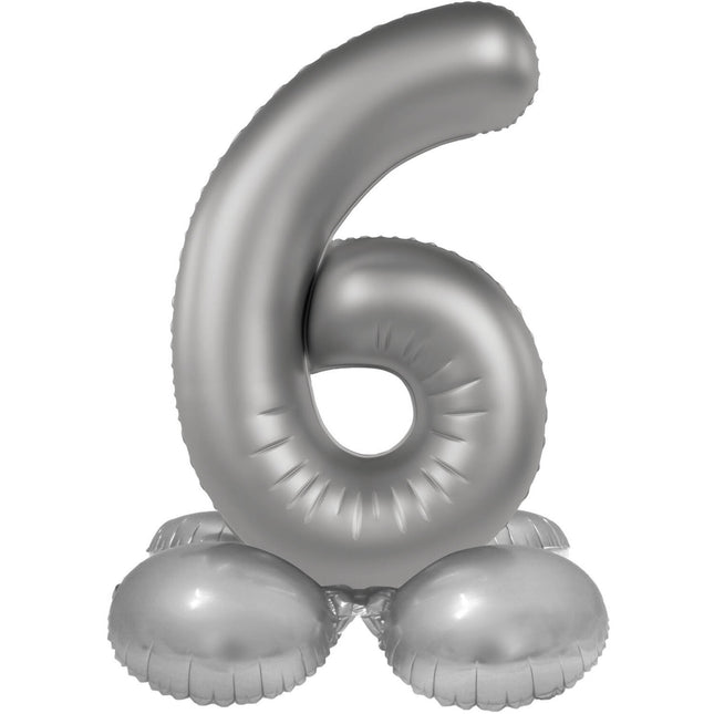 Ballon de 6 ans en argent 41cm