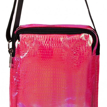 Sac à main Snake Leather Print Fuchsia