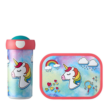 Lunchset Campus School mug+Lunchbox Unicorn