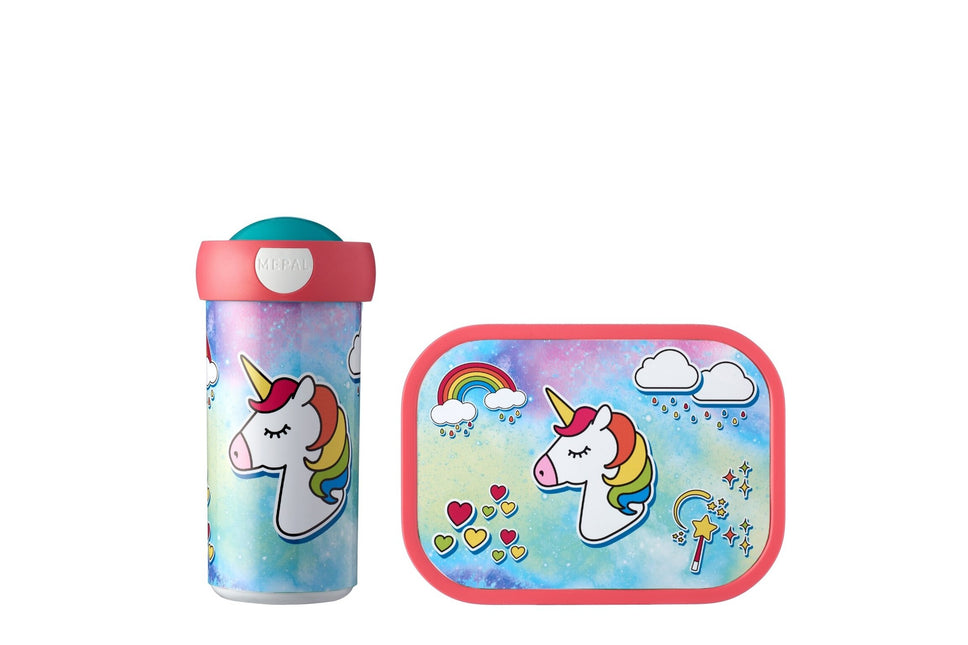 Lunchset Campus School mug+Lunchbox Unicorn