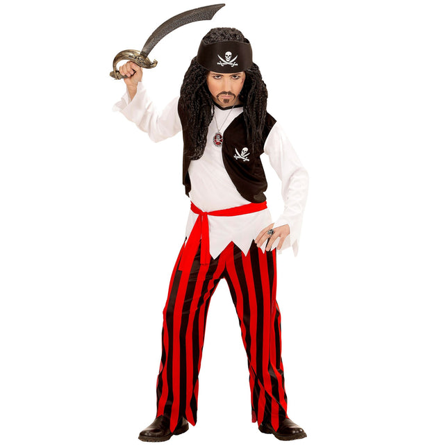 Costume de pirate Rouge Blanc Garçon