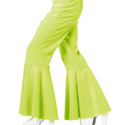 Pantalon Hippie Vert Citron Vert