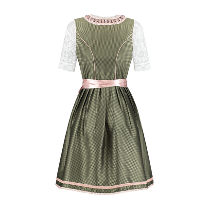 Blanc Vert Robe Dirndl Oktoberfest Ladies 2 Pieces