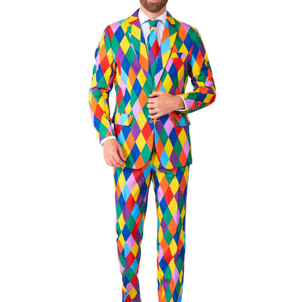 Costume de clown arc-en-ciel Hommes Suitmeister