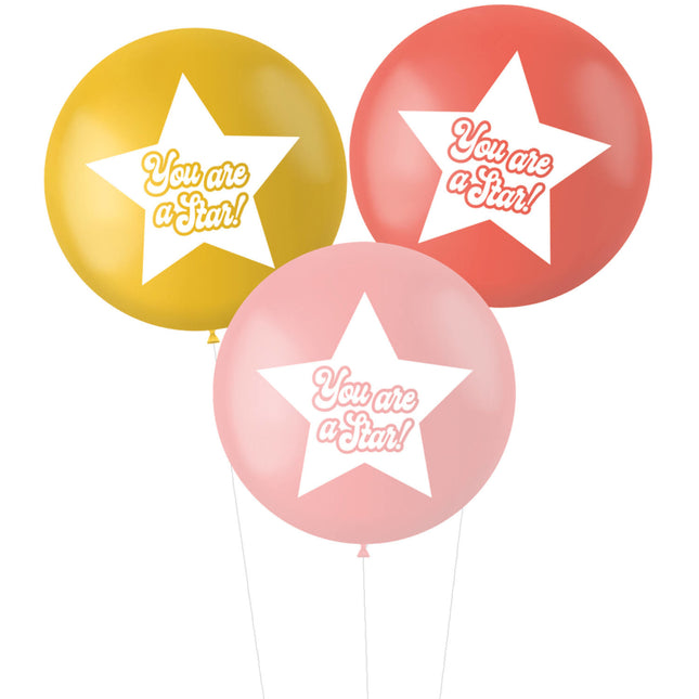 Ballons You Are A Star 80cm 3pcs