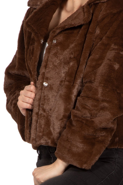 Veste en fourrure brune Brown Ladies