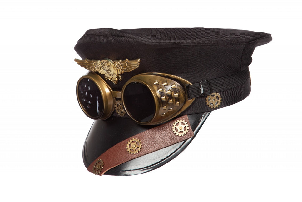 Casquette Steampunk avec lunettes