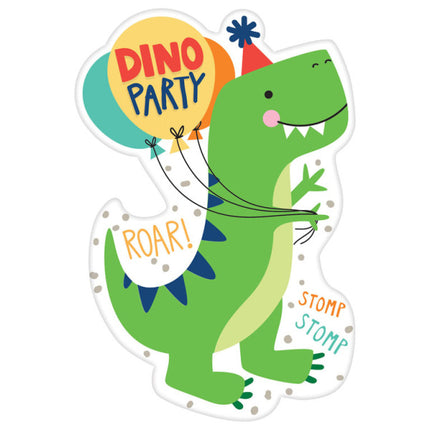 Invitations Dino 8pcs