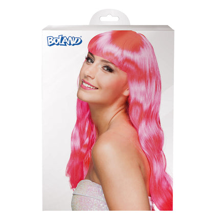 Perruque cheveux longs Fuchsia