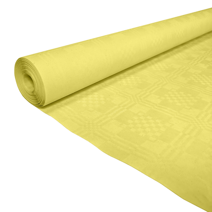 Nappe en papier jaune 8m