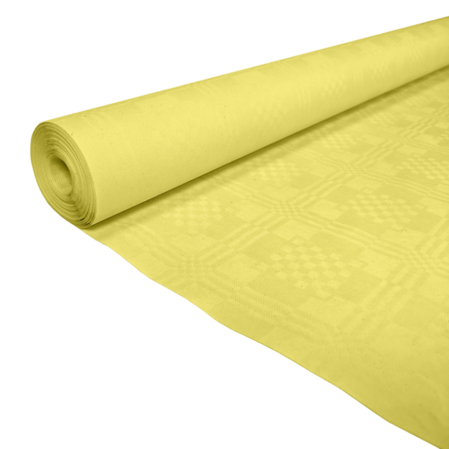 Nappe en papier jaune 8m