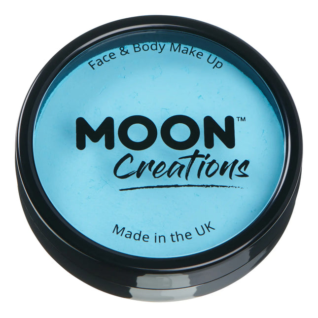 Moon Creations Pro Face Paint Cake Pots Light Blue 36g