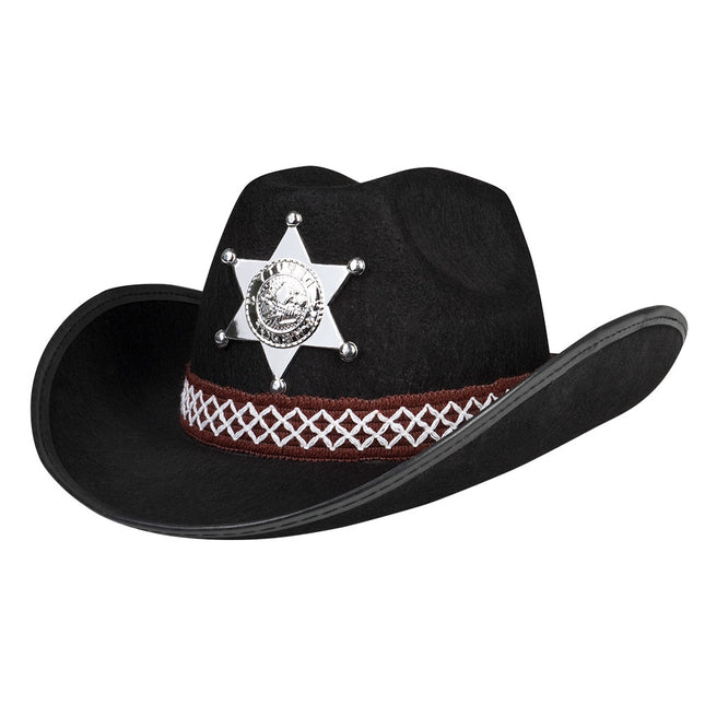 Chapeau de cow-boy enfant noir