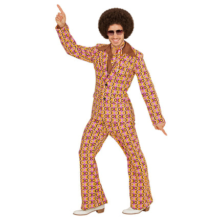 Disco 70S Costume Coloured Men Retro