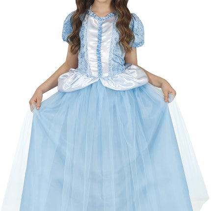 Robe de princesse fille bleue