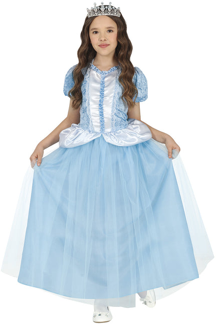 Robe de princesse bleu fille