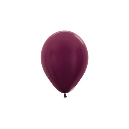 Ballons de baudruche métalliques Bourgogne 12cm 50pcs