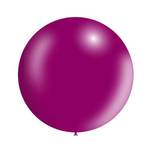 Ballon géant fuchsia métallisé 60 cm