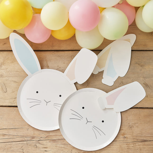 Assiettes de Pâques Lapin 25cm 8pcs