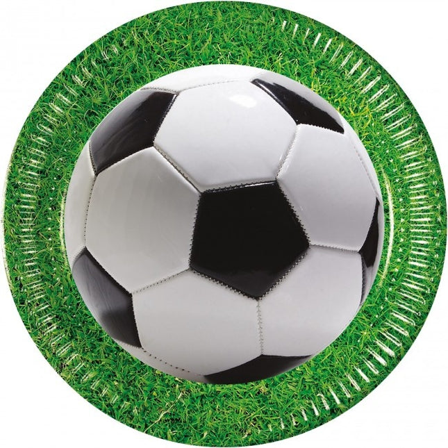 Assiettes Football 23cm 8pcs