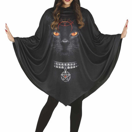 Poncho d'Halloween pour chat Mesdames