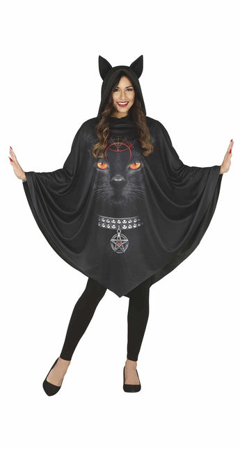 Poncho d'Halloween pour chat Mesdames