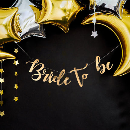 Guirlande de mariage Bride To Be Gold 80cm