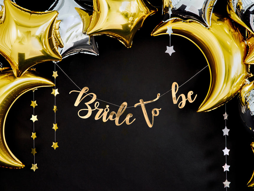 Guirlande de mariage Bride To Be Gold 80cm