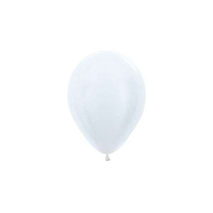 Ballons de baudruche blanc perle 12cm 50pcs