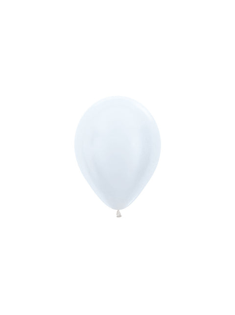 Ballons de baudruche blanc perle 12cm 50pcs