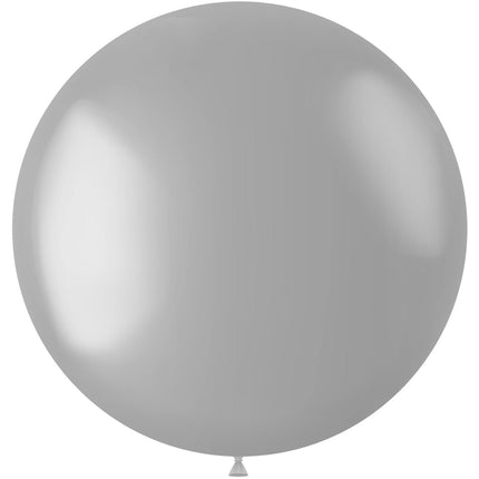 Ballon argenté Metallic Moondust Silver 80cm