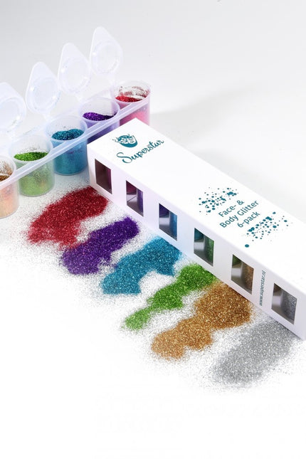 Paillettes colorées Happy Fine 6pcs